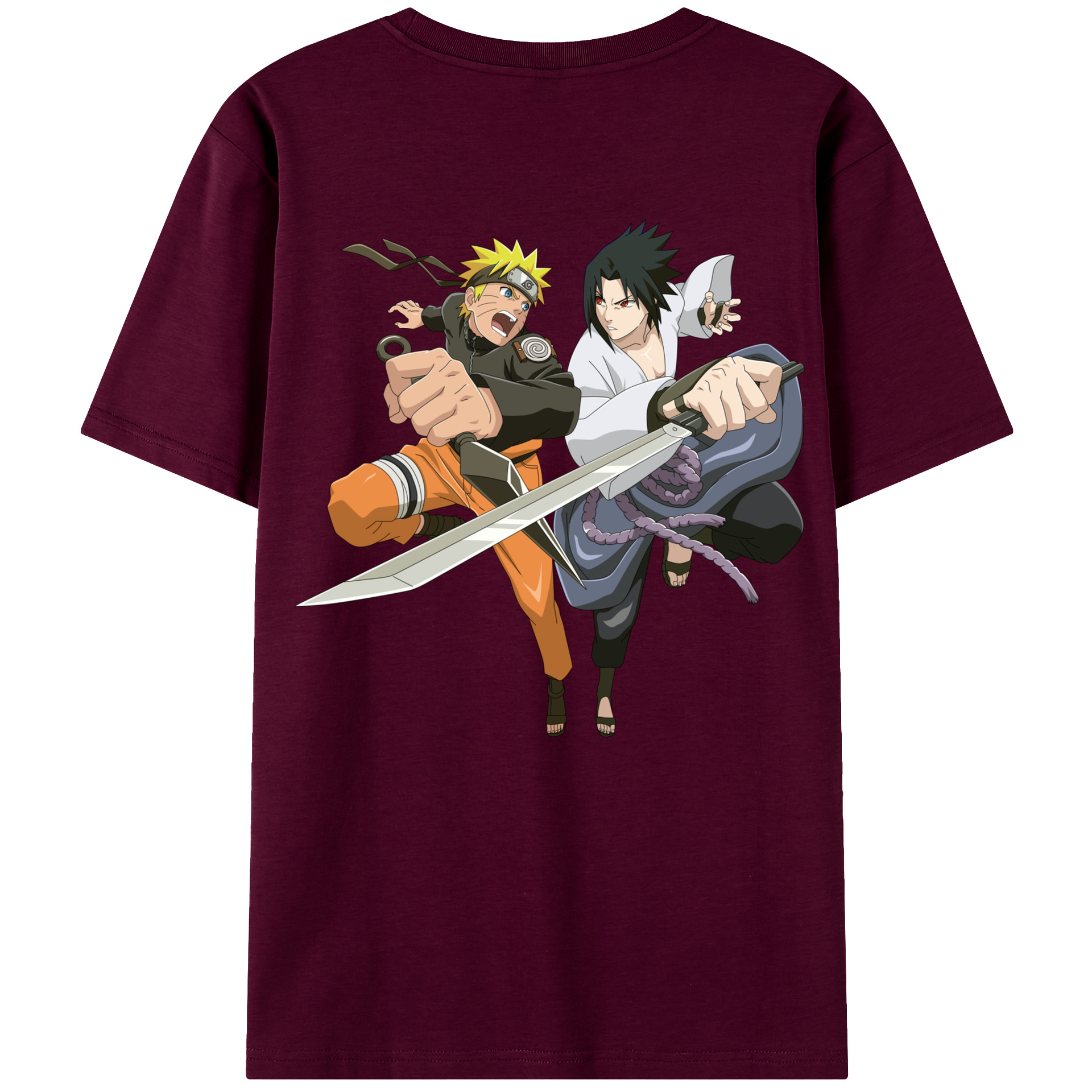 （画像用） NARUTO -ナルト- うずまき ナルト Uzumaki Naruto レディース半袖Tシャツ(バックプリント)